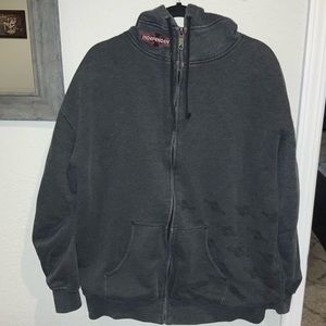 Independent thermal lined zip up hoodie